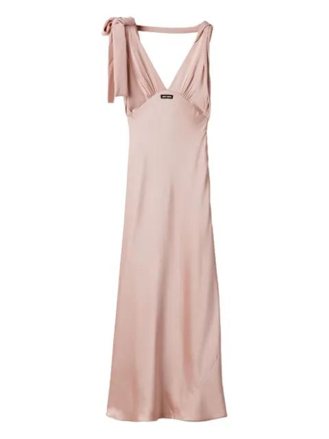 satin maxi dress by MIU MIU