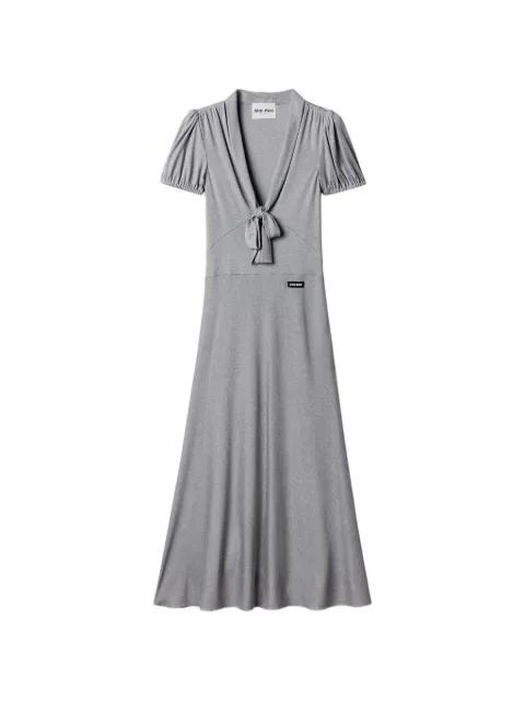 silk jersey dress by MIU MIU