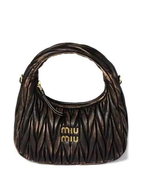 small Wander matelassé leather shoulder bag by MIU MIU