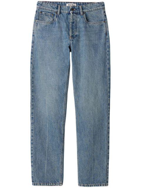 straight-leg jeans by MIU MIU