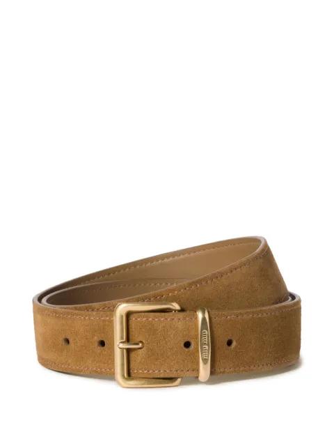 suede belt by MIU MIU
