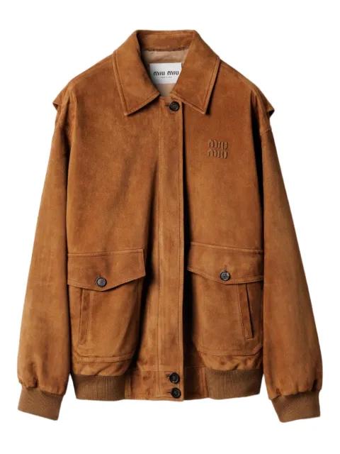 suede jacket by MIU MIU