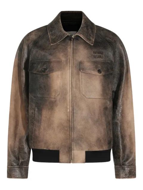 suede leather jacket by MIU MIU