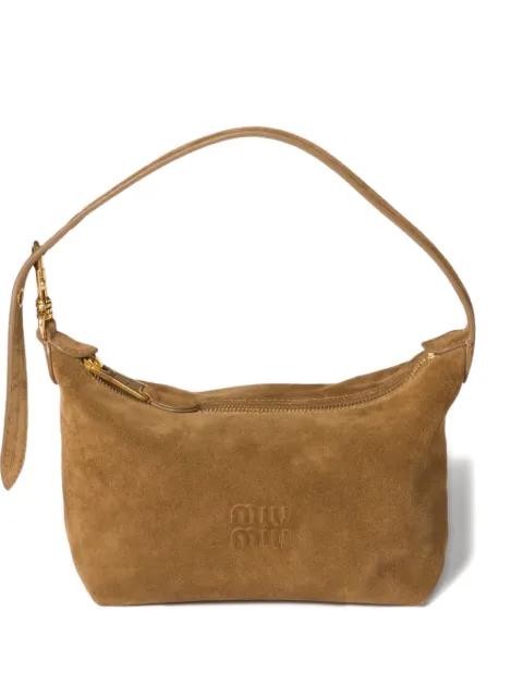 suede shoulder bag by MIU MIU