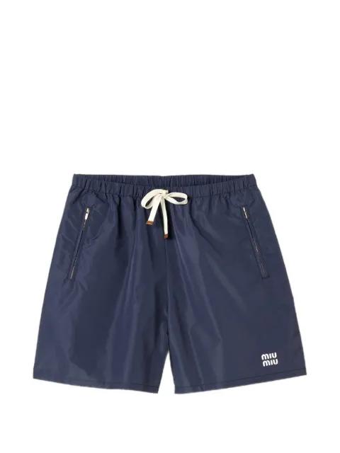 technical fabric Bermudas by MIU MIU