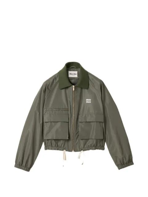 technical fabric blouson jacket by MIU MIU