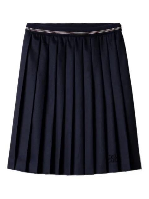 velour midi-skirt by MIU MIU