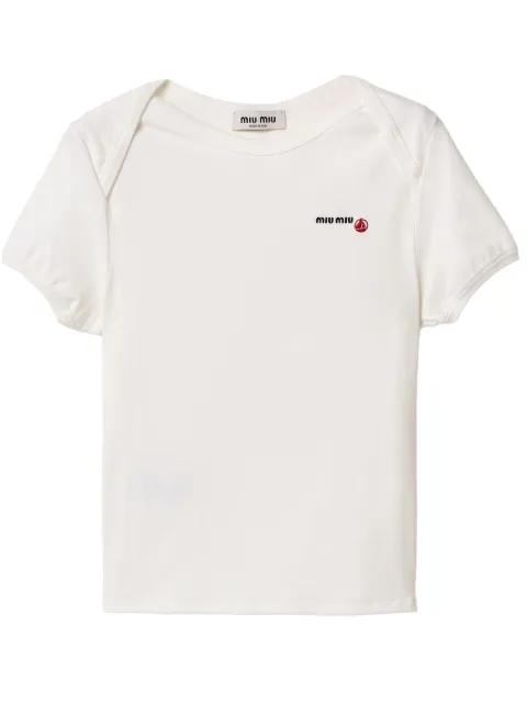 x Petit Bateau jersey T-shirt by MIU MIU