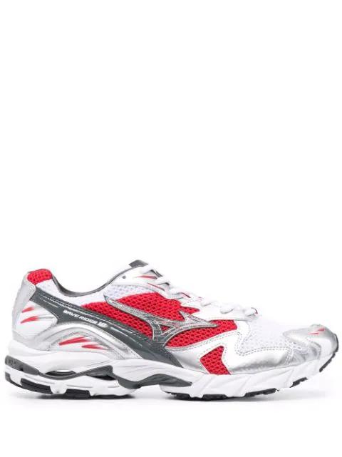 colour-block lace-up sneakers by MIZUNO