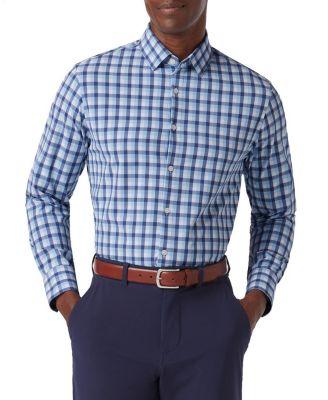 Leeward LS Dress Shirt Coastal Fjord Dylan Plaid by MIZZEN+MAIN