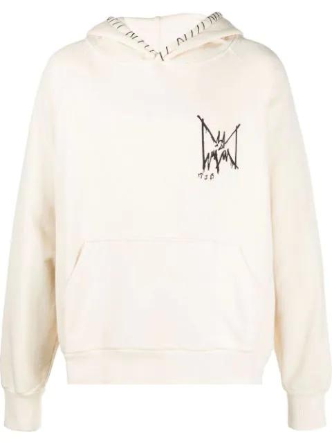 graphic-print cotton hoodie by MJB - MARC JACQUES BURTON