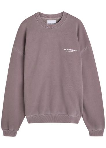 Design Studio logo-print cotton-blend sweatshirt by MKI MIYUKI-ZOKU