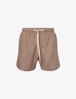 Drawstring-Waist Relaxed-Fit Linen Shorts by MKI MIYUKI-ZOKU