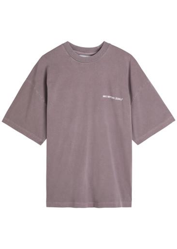 Uniform logo-print cotton T-shirt by MKI MIYUKI-ZOKU