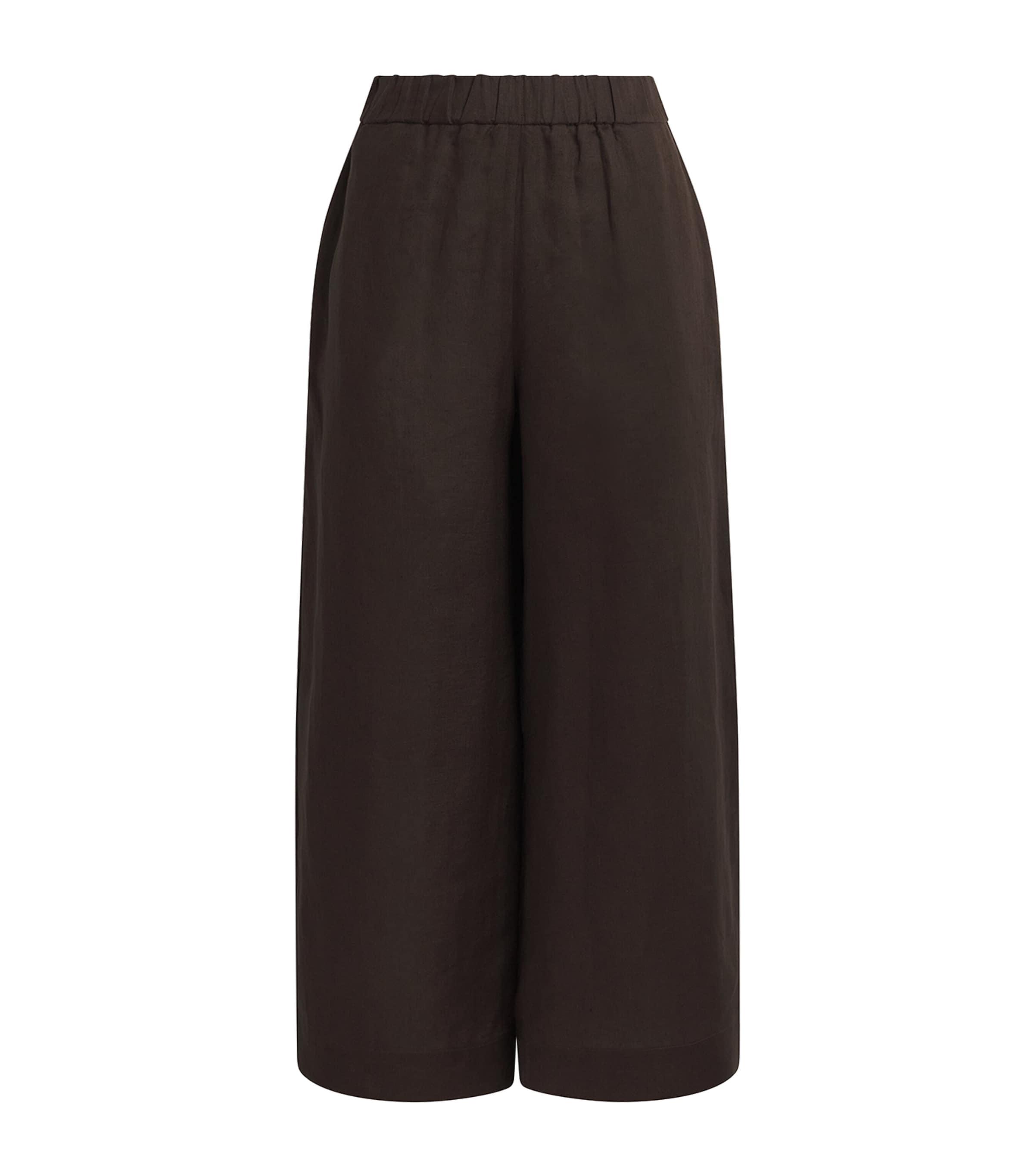 MM Linen Wide-Leg Trousers by MM