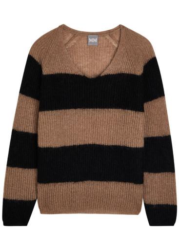 Ricetta striped open-knit jumper by MM