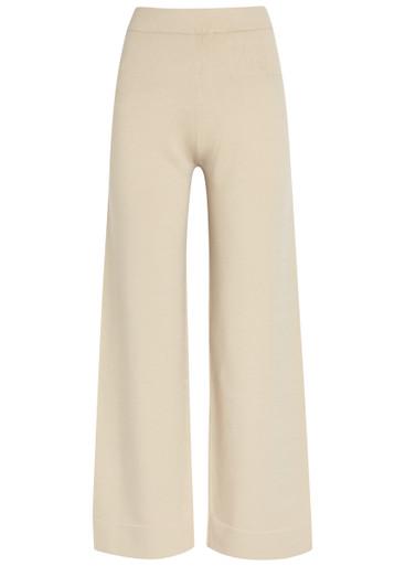 Straight-leg fine-knit trousers by MM