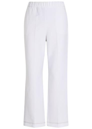 Straight-leg stretch-denim trousers by MM
