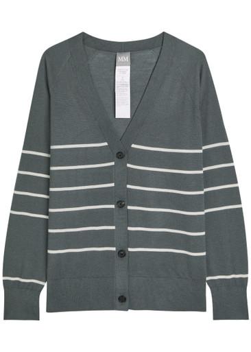 Striped wool and cashmere-blend cardigan by MM