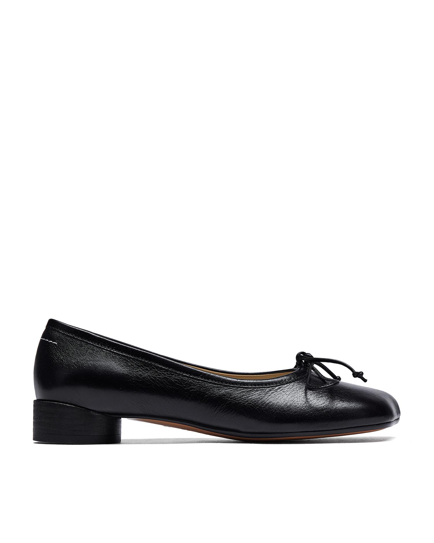 Anatomic leather ballerina shoes by MM6 MAISON MARGIELA