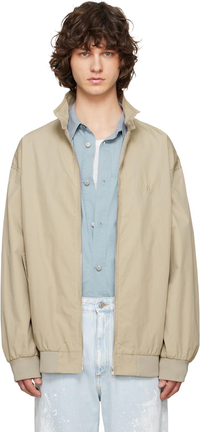 Beige Sports Jacket by MM6 MAISON MARGIELA