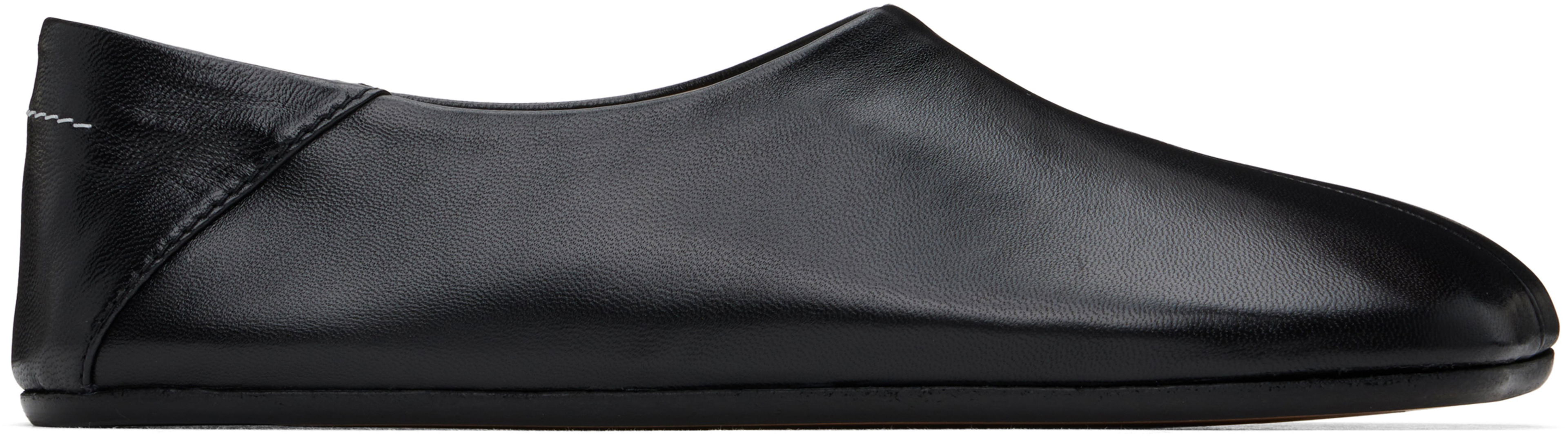Black Anatomic Loafers by MM6 MAISON MARGIELA