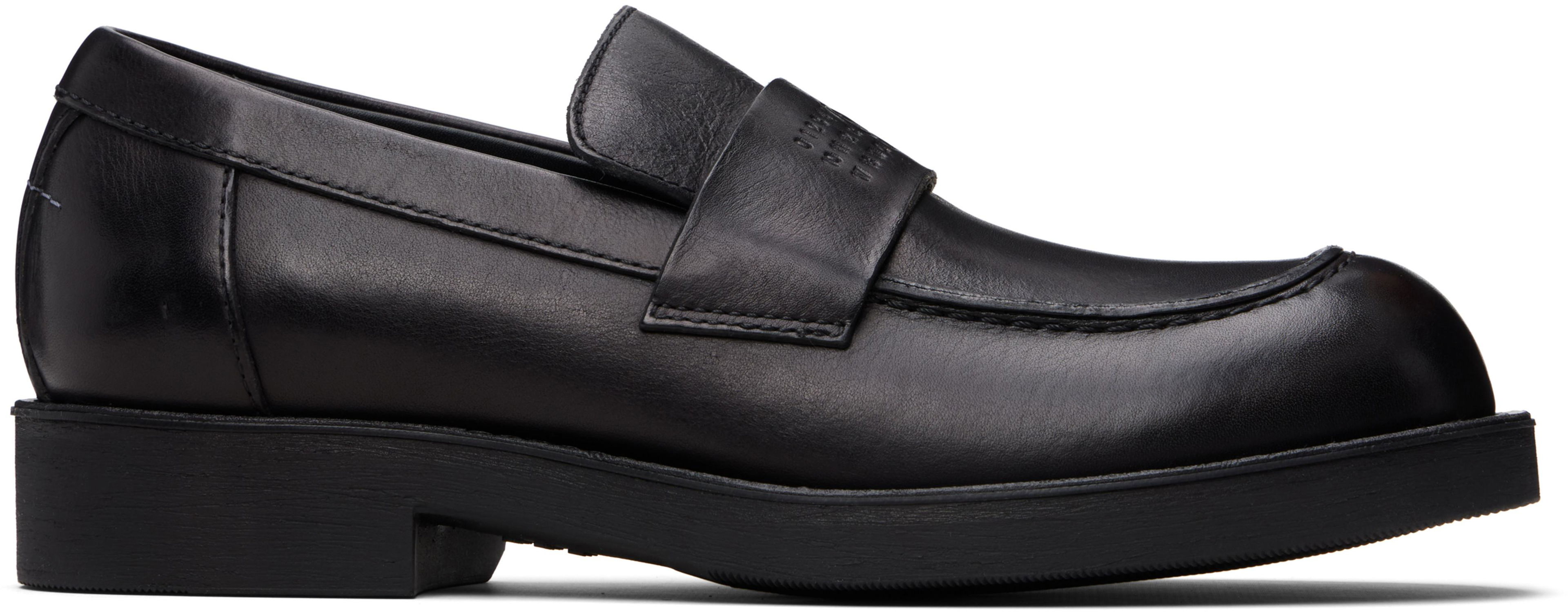Black City Biker Loafers by MM6 MAISON MARGIELA