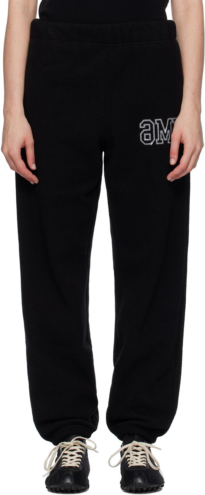 Black Fleece Sweatpants by MM6 MAISON MARGIELA