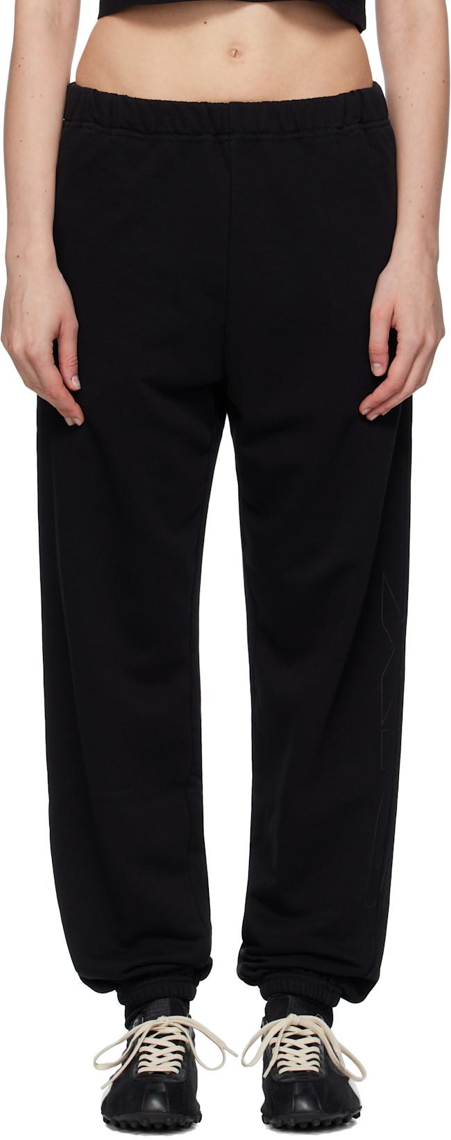 Black Logo Sweatpants by MM6 MAISON MARGIELA