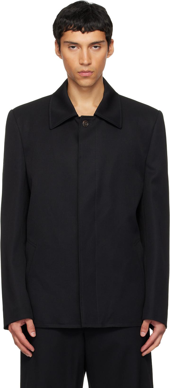 Black Sports Jacket by MM6 MAISON MARGIELA