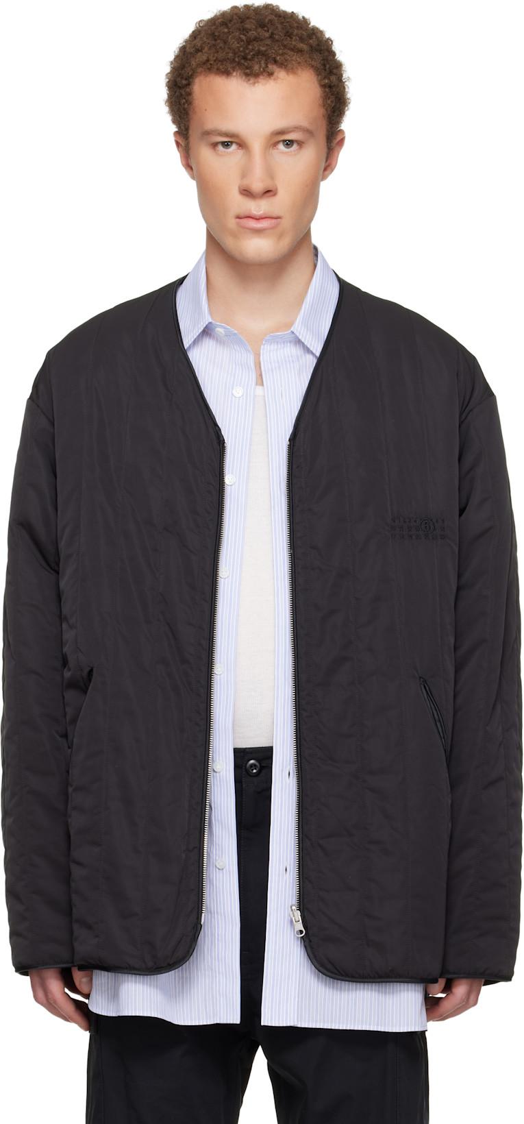 Black 'Sportsjacket' Reversible Jacket by MM6 MAISON MARGIELA