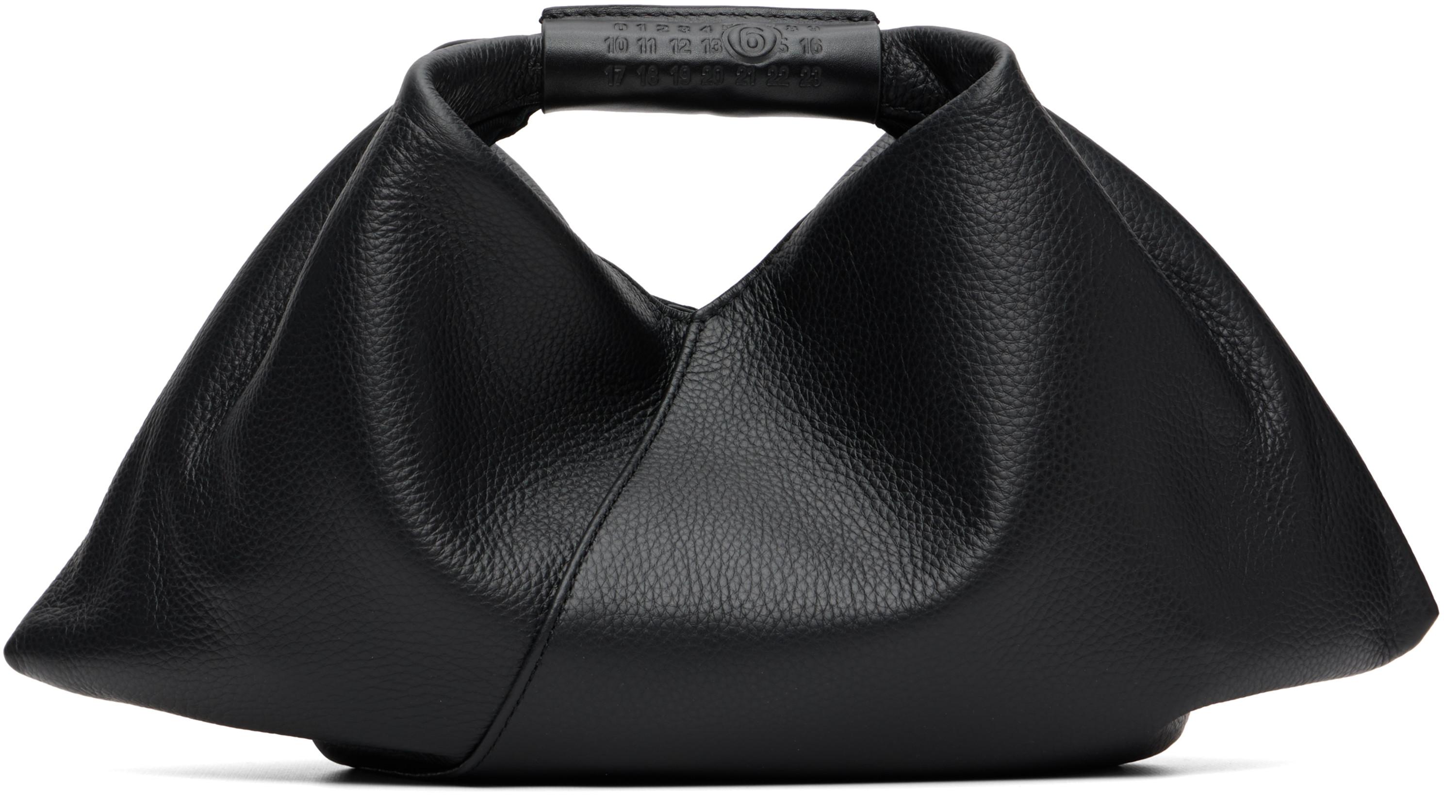 Black Triangular Tote by MM6 MAISON MARGIELA