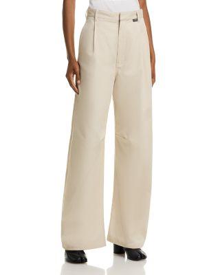Cotton Twill Wide Pants by MM6 MAISON MARGIELA