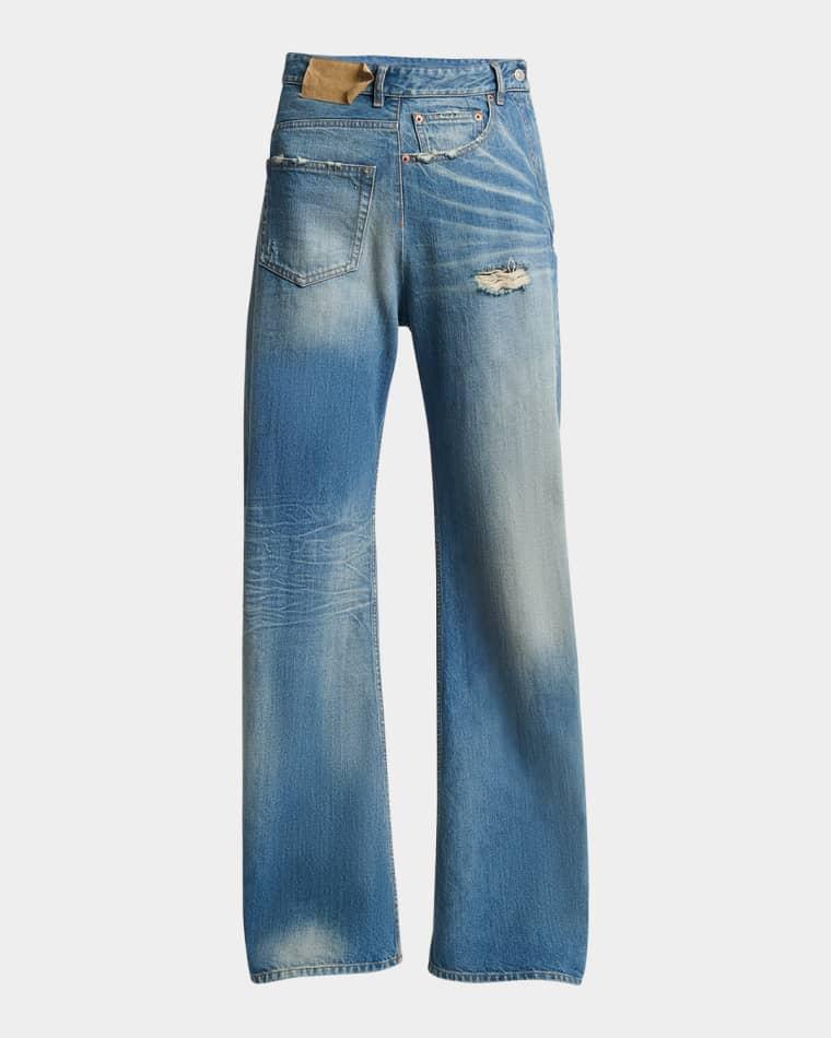 Deconstructed 5-Pocket Jeans by MM6 MAISON MARGIELA