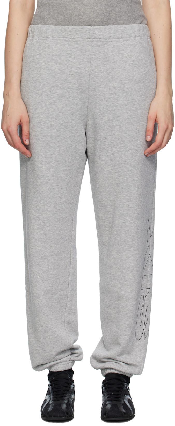 Gray Logo Sweatpants by MM6 MAISON MARGIELA