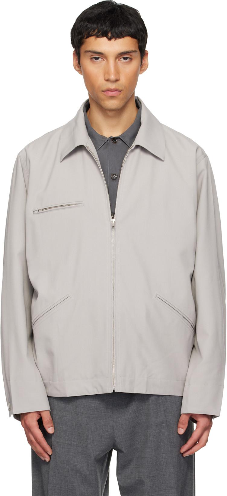 Gray Sports Jacket by MM6 MAISON MARGIELA