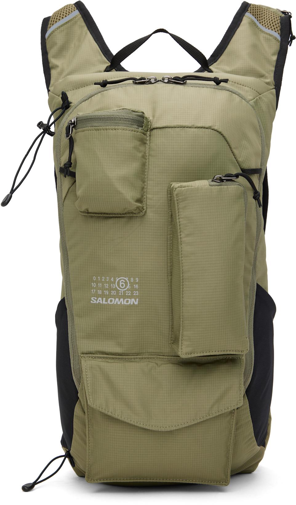 Khaki Salomon Edition Trail Blazer Backpack by MM6 MAISON MARGIELA