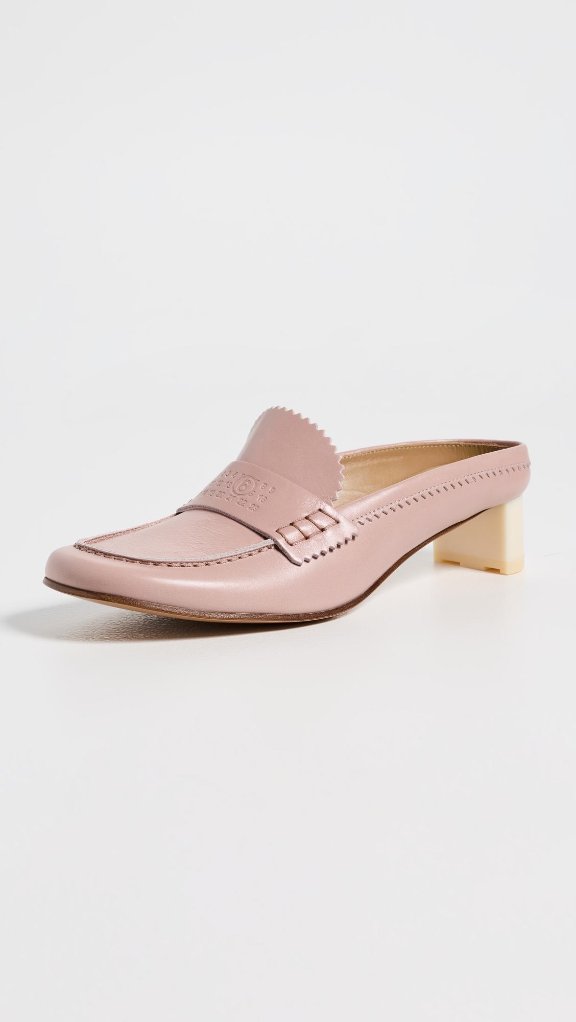 Leather Loafer Mules by MM6 MAISON MARGIELA