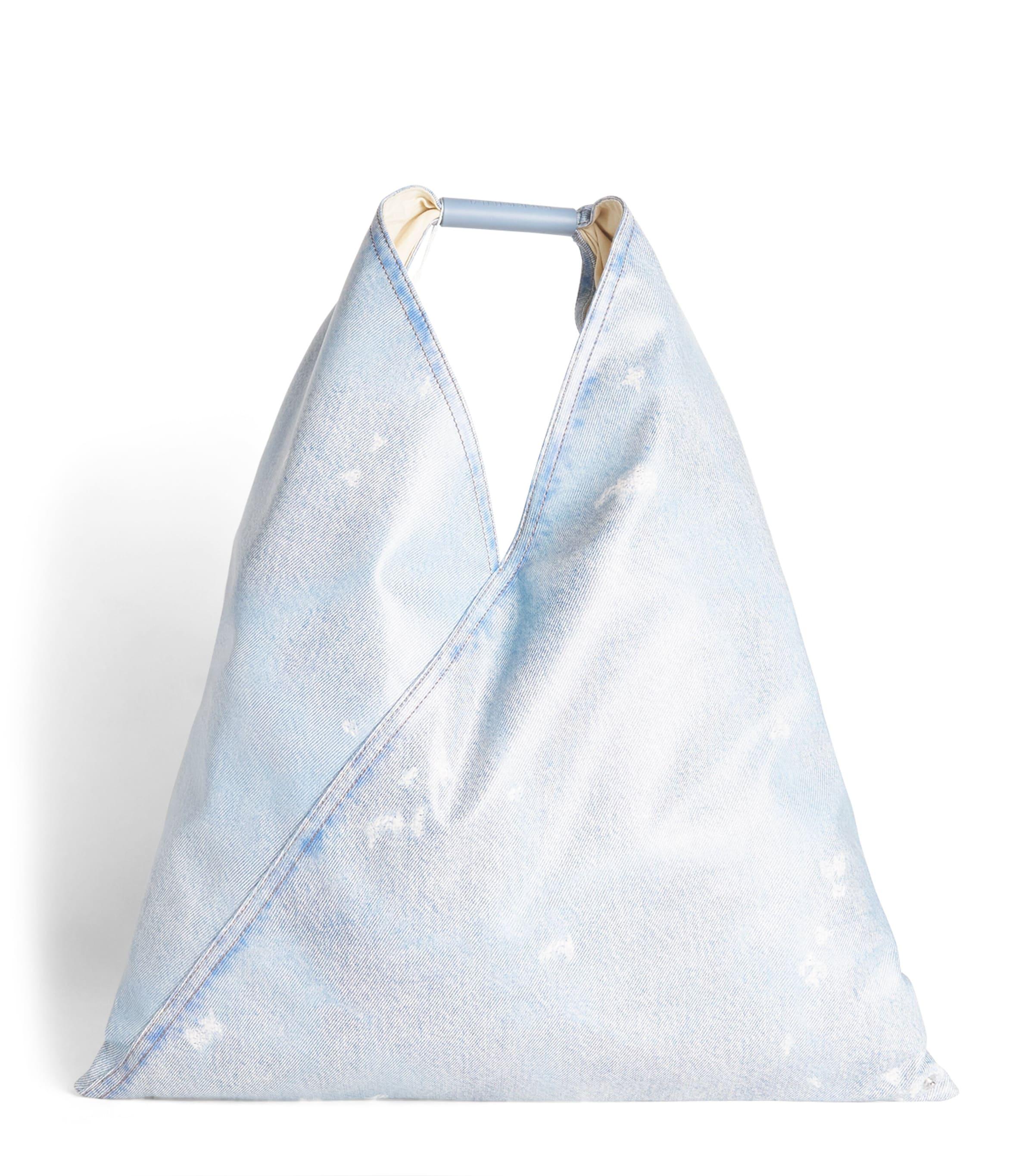 MM6 Maison Margiela Denim-Effect Classic Japanese Tote Bag by MM6 MAISON MARGIELA