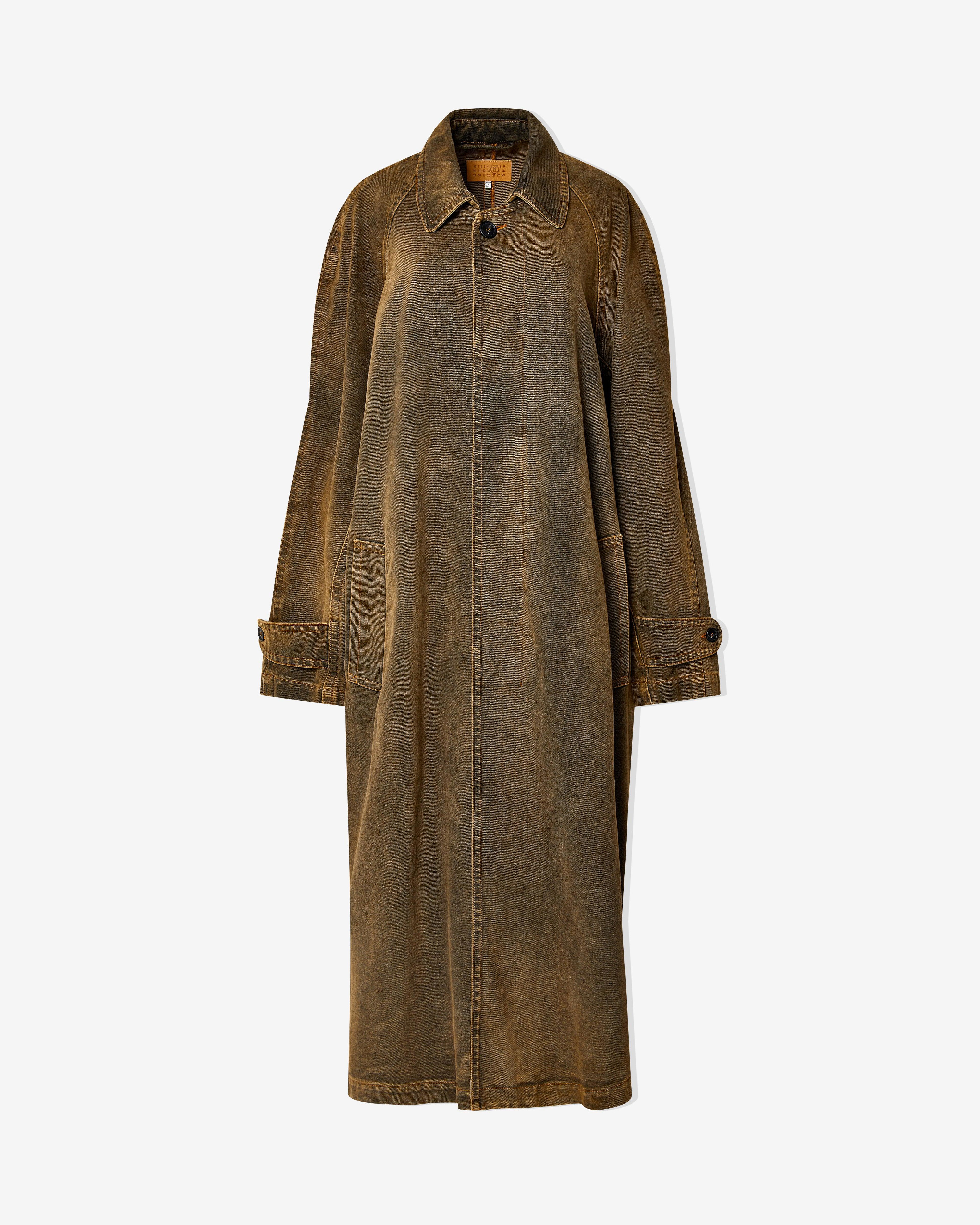 MM6 Maison Margiela - Men's Denim Trench Coat - (Brown) by MM6 MAISON MARGIELA