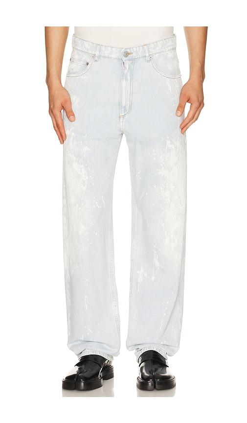 MM6 Maison Margiela Pants 5 Pockets in Blue by MM6 MAISON MARGIELA