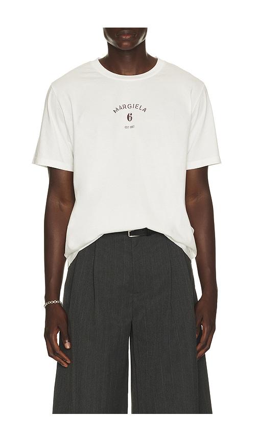 MM6 Maison Margiela T-Shirt in White by MM6 MAISON MARGIELA
