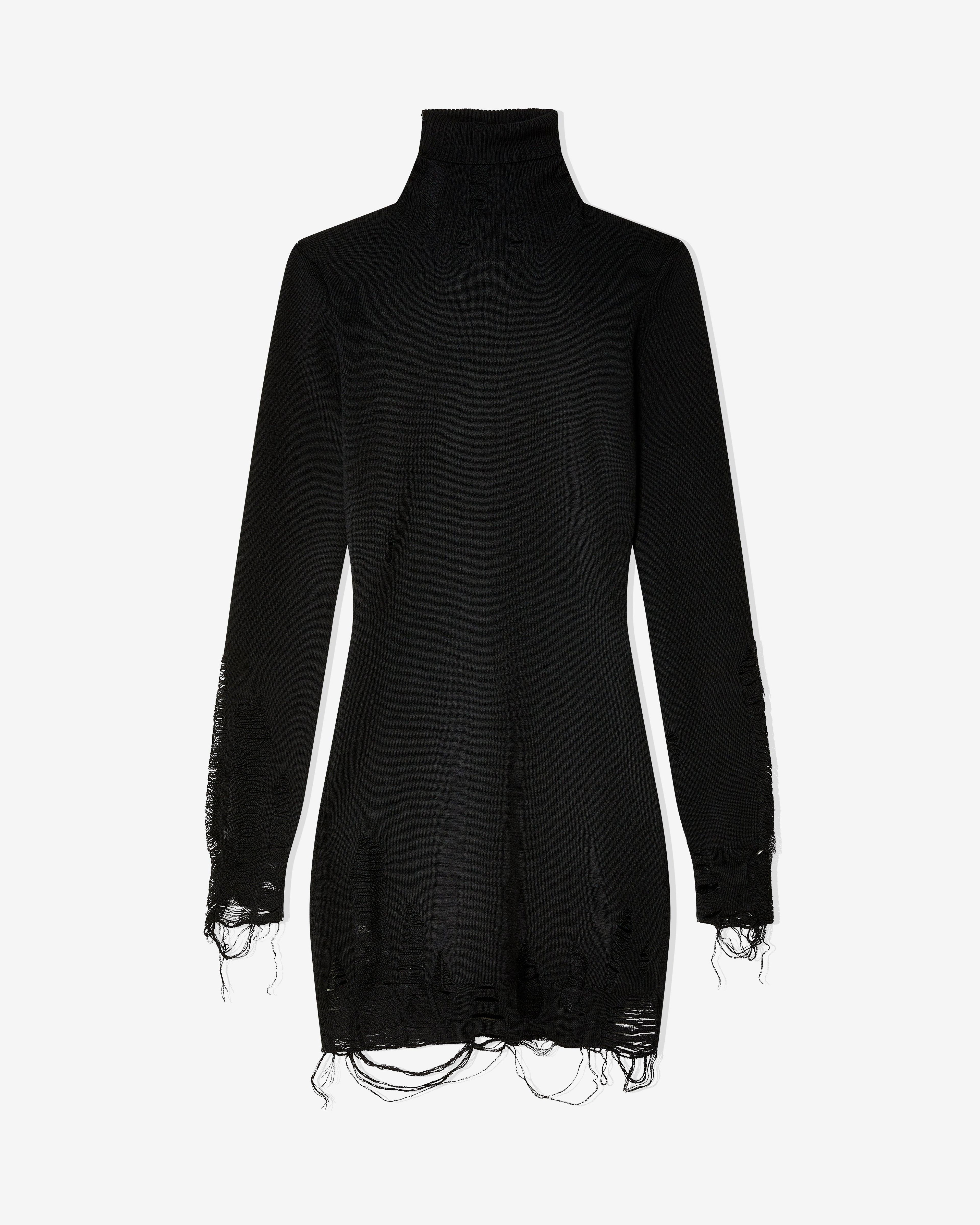 MM6 Maison Margiela - Women's Distressed Mini Dress - (Black) by MM6 MAISON MARGIELA