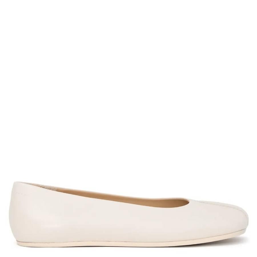 MM6 Stitch-Out Leather Ballet Flats by MM6 MAISON MARGIELA