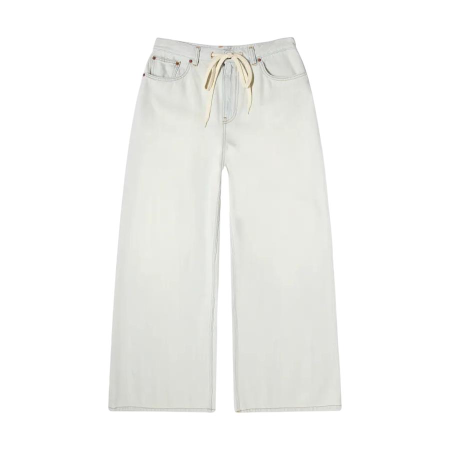 MM6 Wide-Leg Drawstring Cotton Jeans by MM6 MAISON MARGIELA