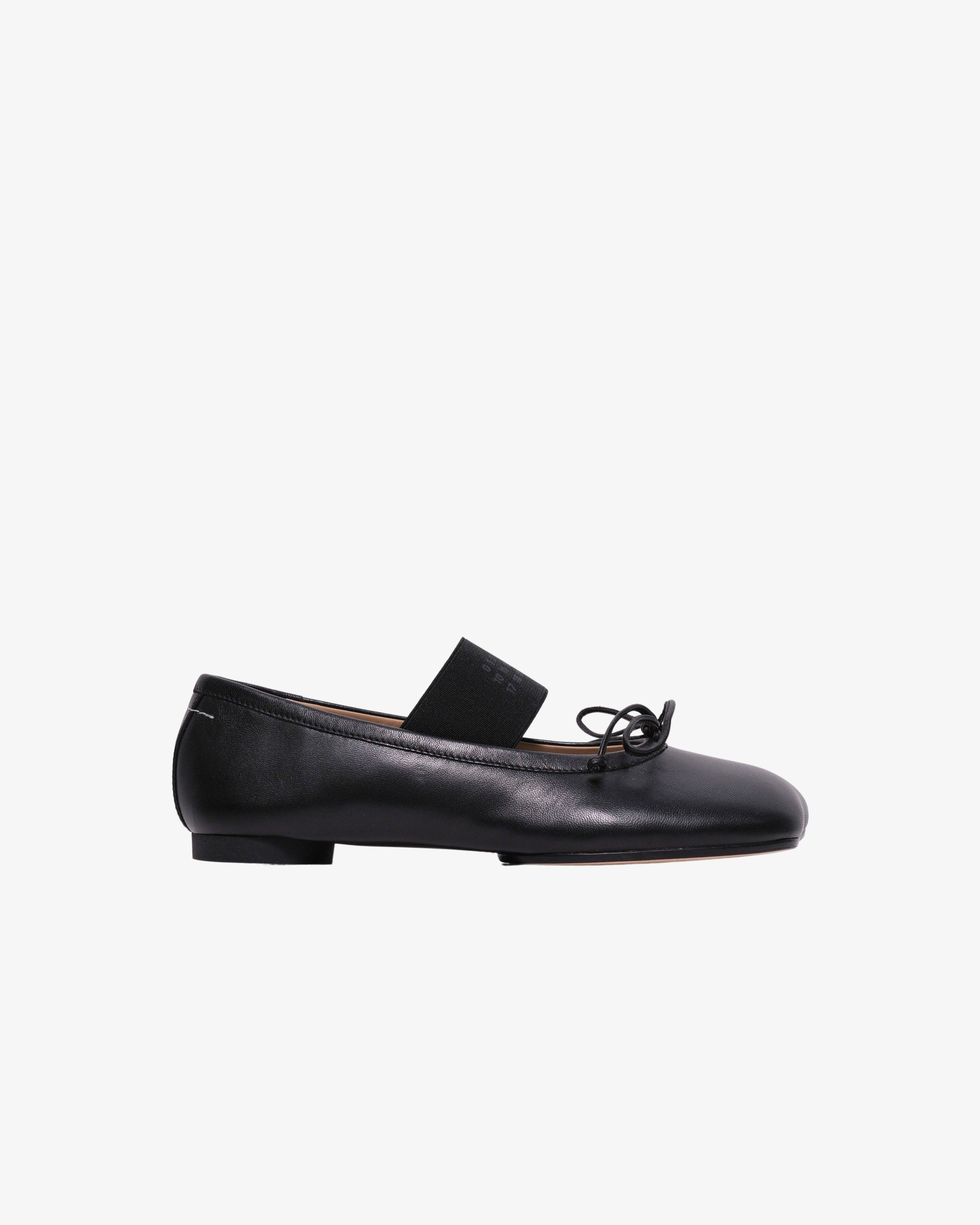MM6 - Women's Ballet Shoe - (Black) by MM6 MAISON MARGIELA