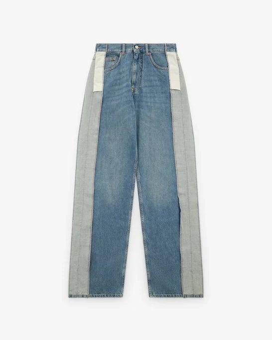 MM6 - Women's Pants 5 Pockets - (Blue966) by MM6 MAISON MARGIELA