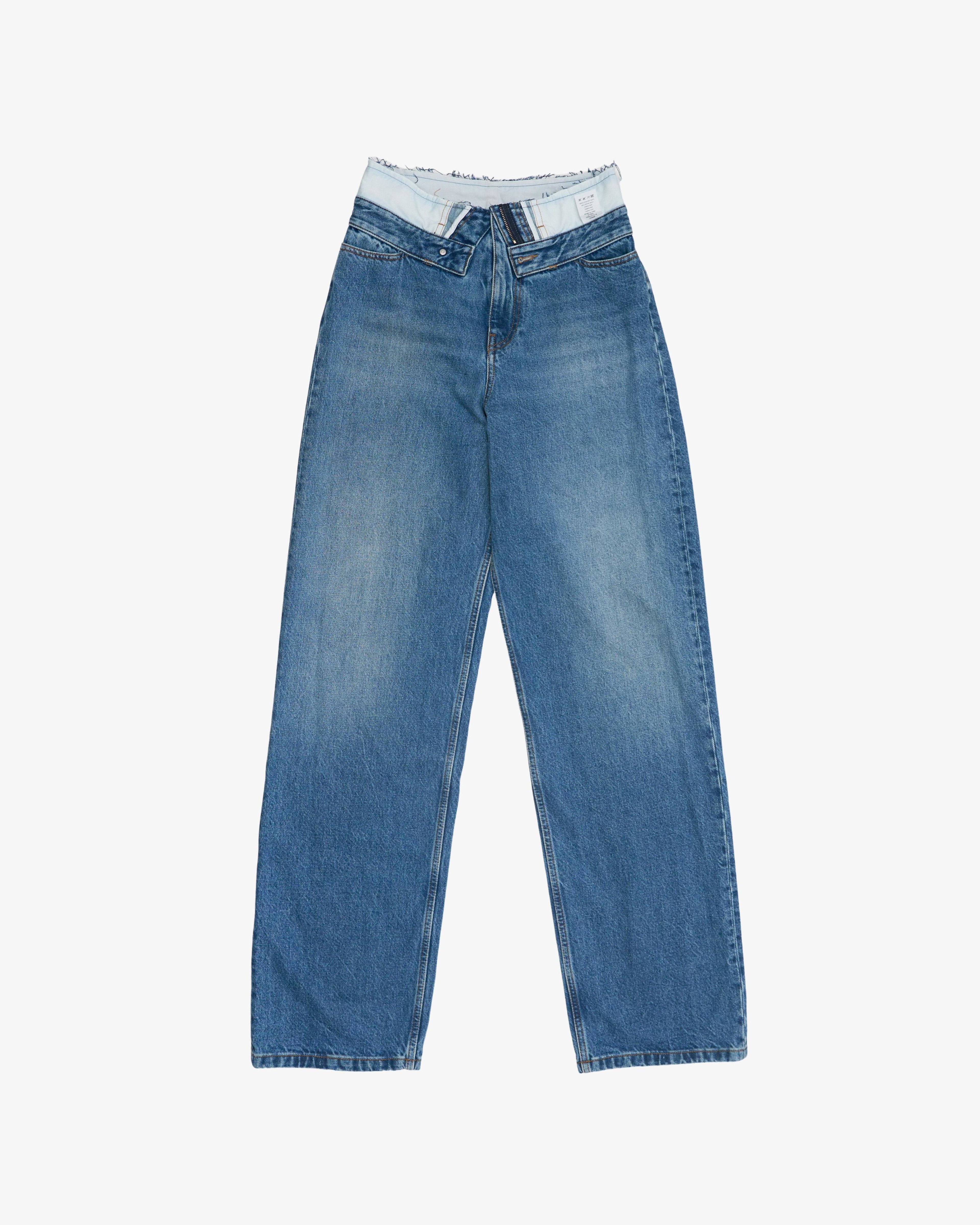 MM6 - Women's Pants 5 Pockets - (Light Blue) by MM6 MAISON MARGIELA