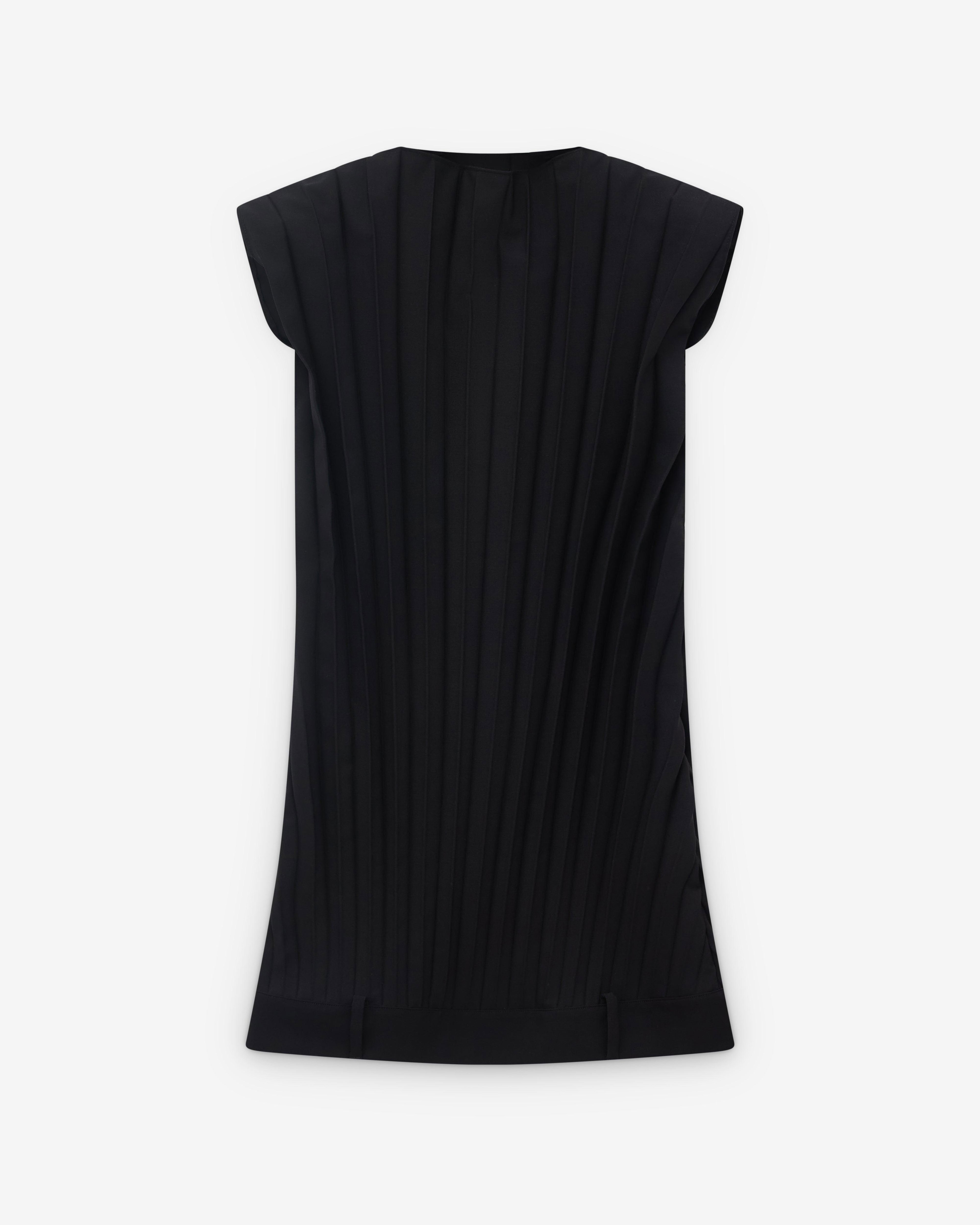 MM6 - Women's Pleated Mini Dress - (Black) by MM6 MAISON MARGIELA