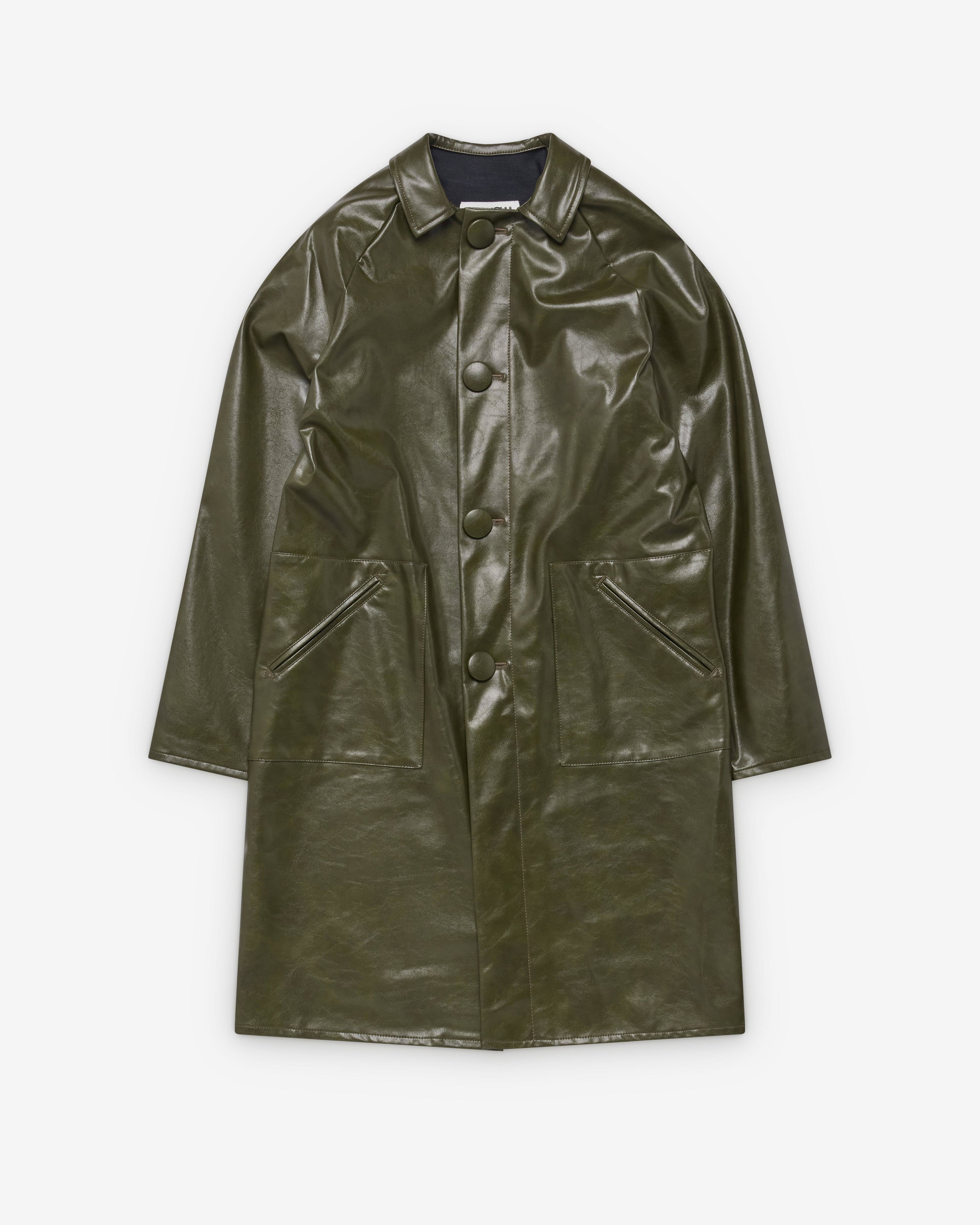 MM6 - Women's Wax Coat - (Forest Green) by MM6 MAISON MARGIELA